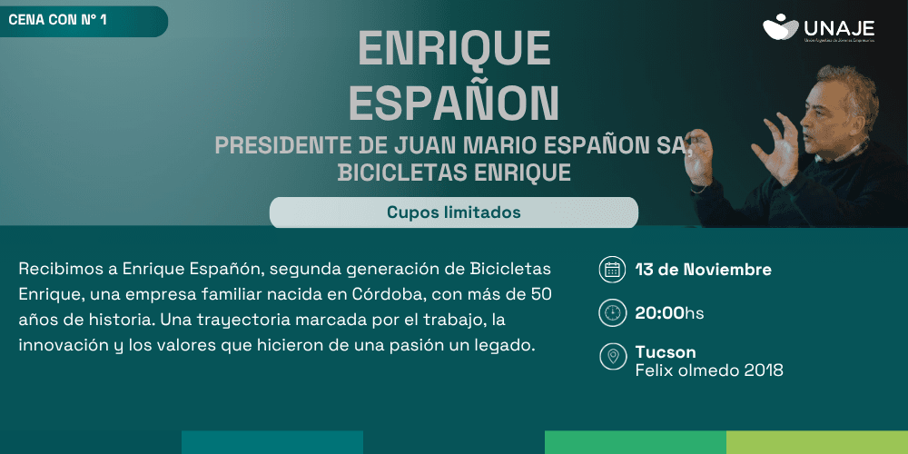 Cena con N°1: Enrique Espanon, de Bicicletas Enrique