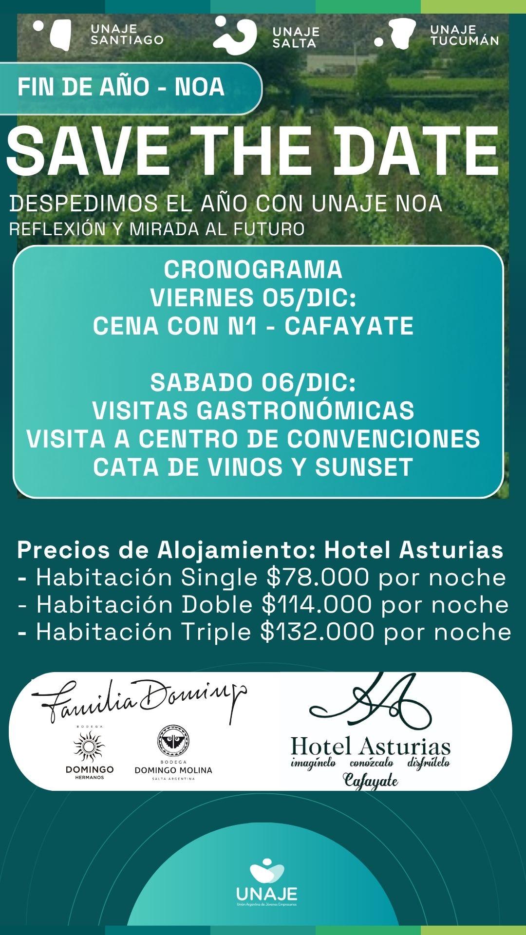 FIN DE AÑO UNAJE NOA - CAFAYATE - 5 Y 6 DE DICIEMBRE